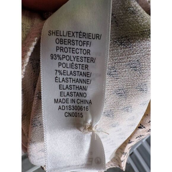 Adrianna Papell Blouse  Multicolor Long Sleeve Polyester Blend Women’s Large - Picture 4 of 6